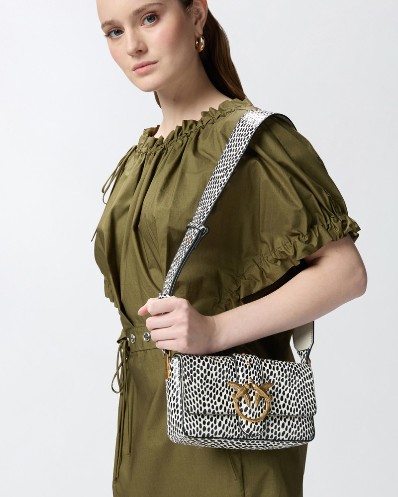 SOFT MINI LOVE BAG REPTILE POLKA DOTS BAG WITH SHOULDER STRAP 5