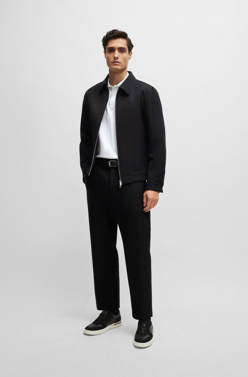 BOSS MERCERIZED-COTTON POLO SHIRT WITH EMBROIDERED DOUBLE MONOGRAM outlook