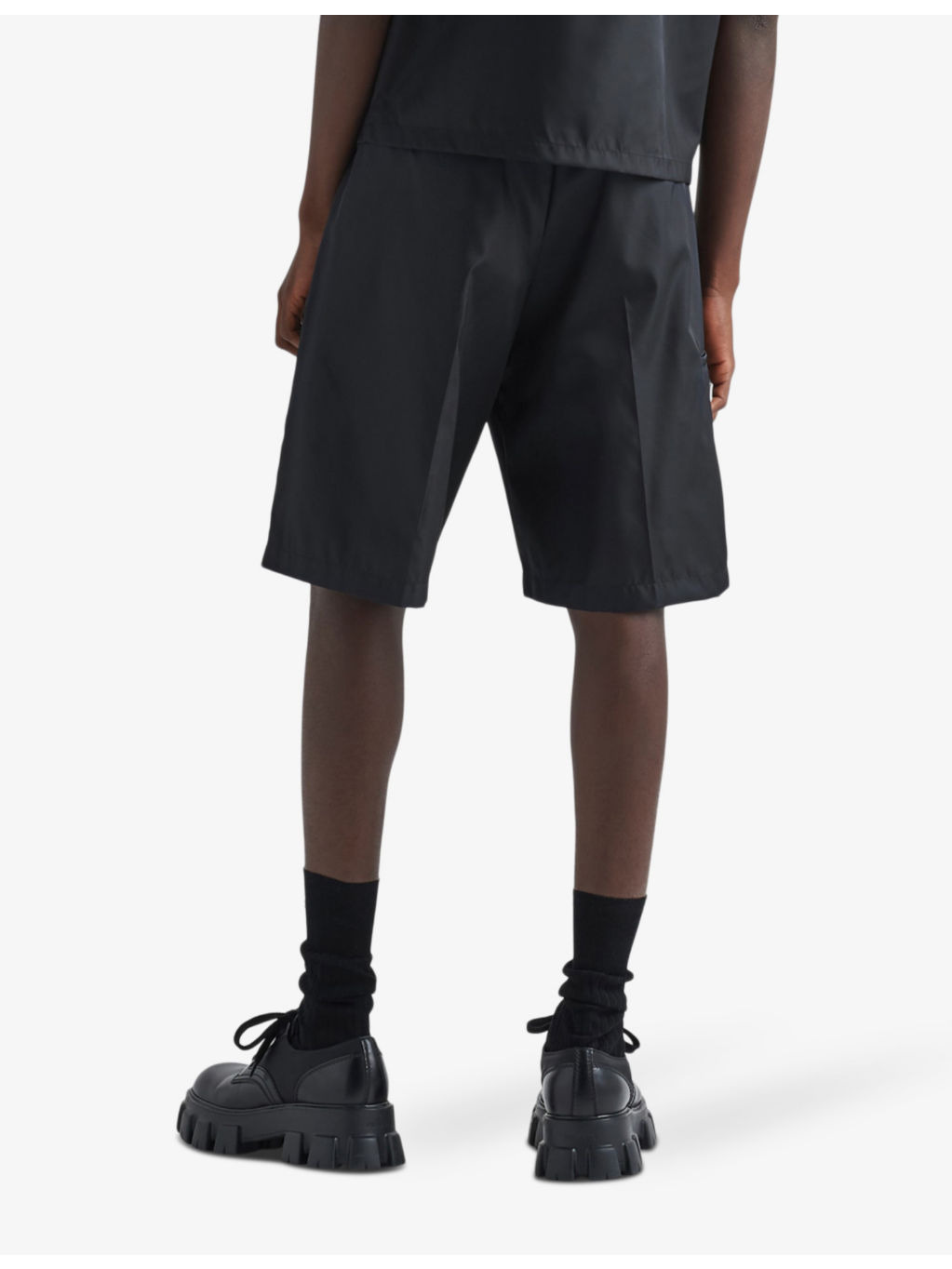 Bermuda brand-plaque recycled-nylon shorts - 4