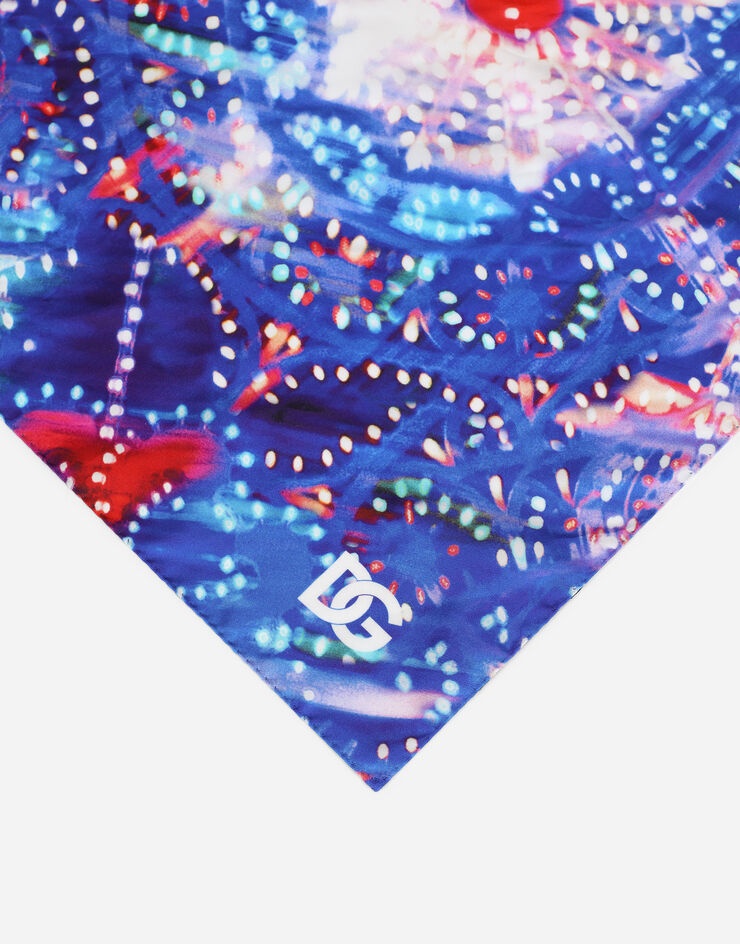 Silk illumination-print bandanna - 2