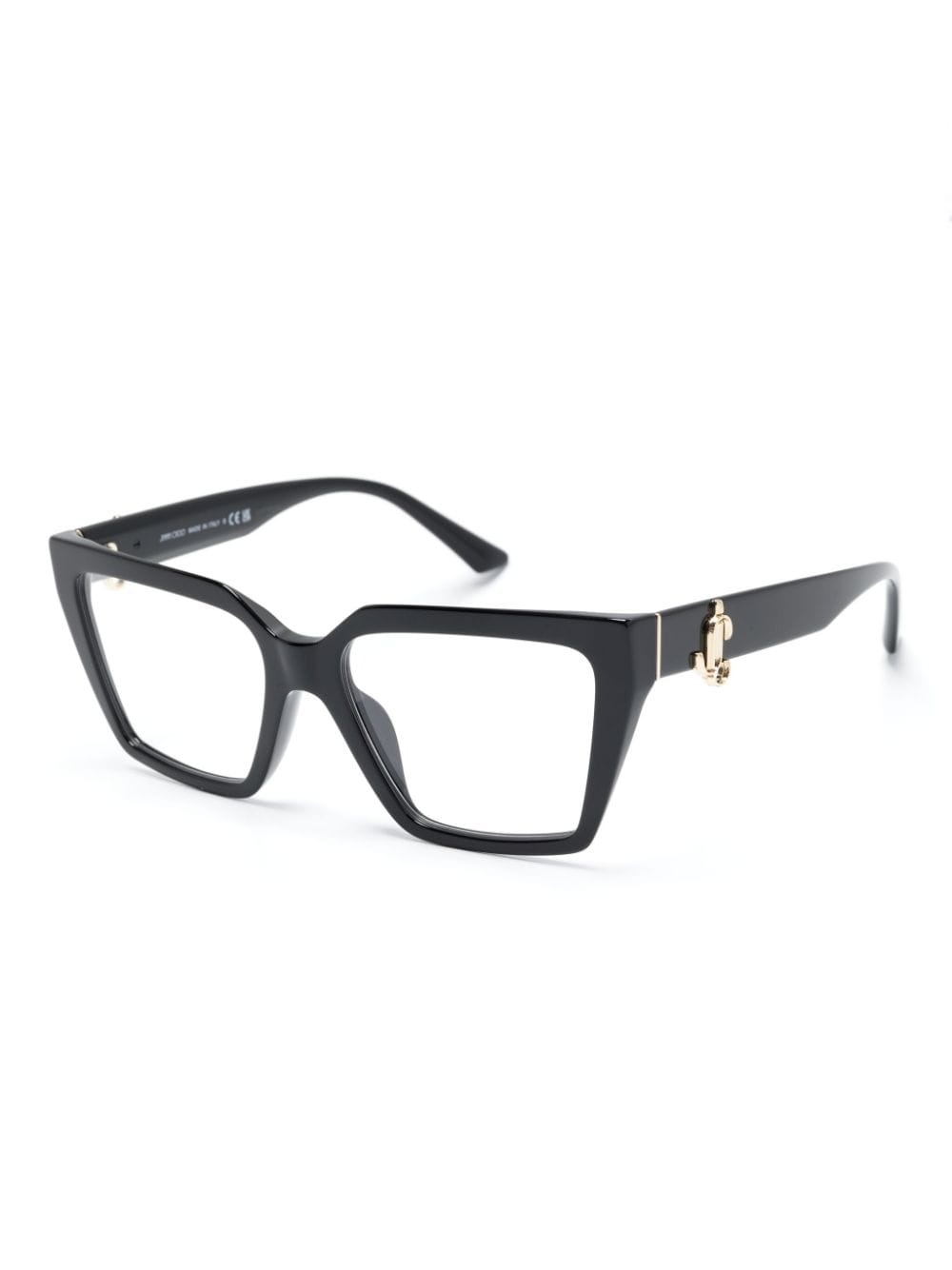 logo-plaque oversize-frame glasses - 2