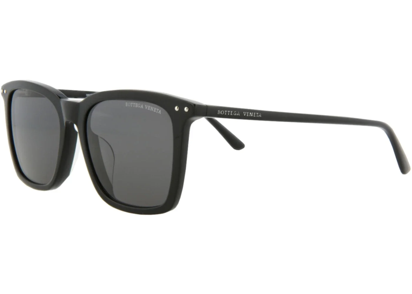 Bottega Veneta Square Rectangle Sunglasses Black Black Grey (BV0251SA-30007260-001) - 1