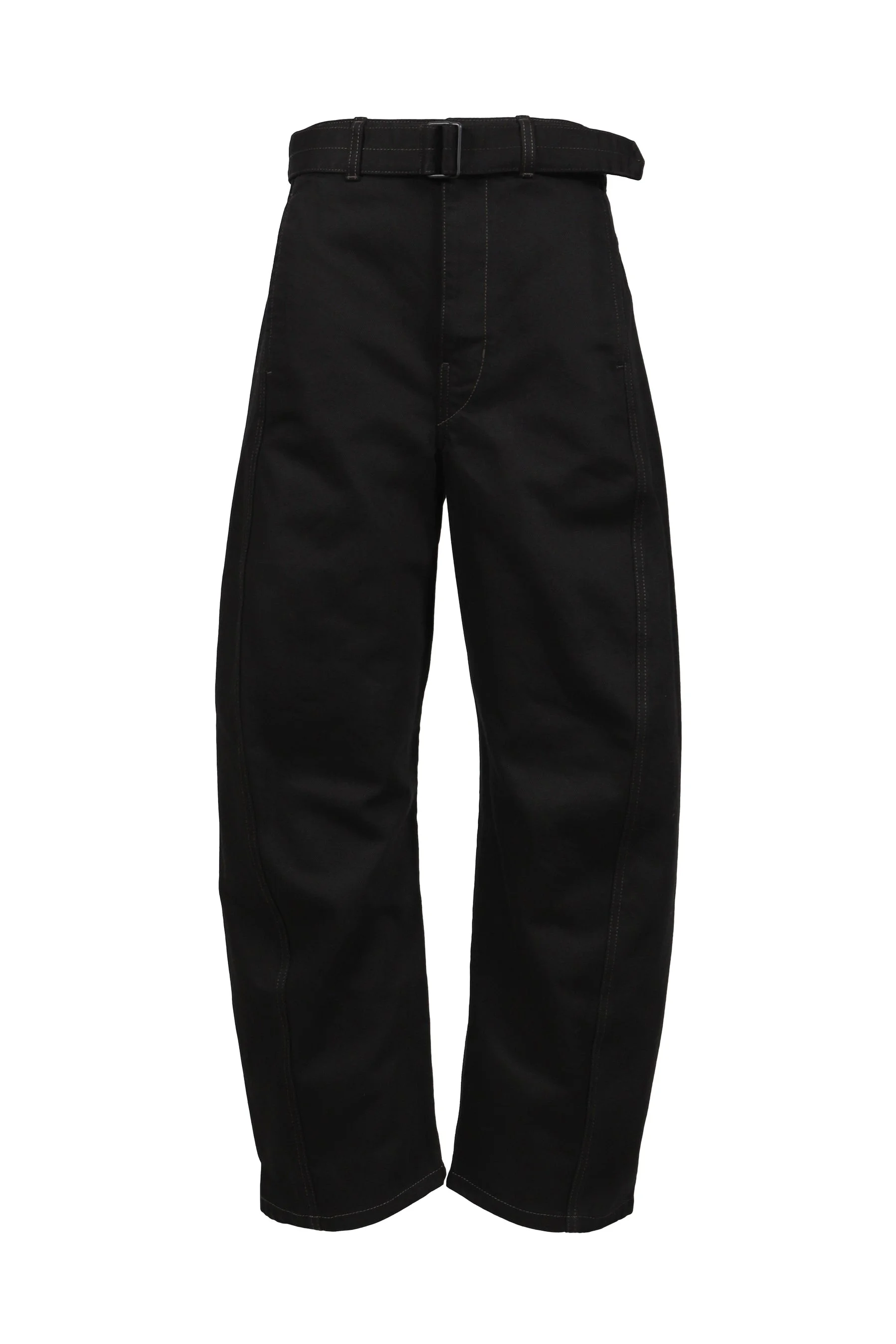 TWISTED BELTED PANTS / BLK - 1