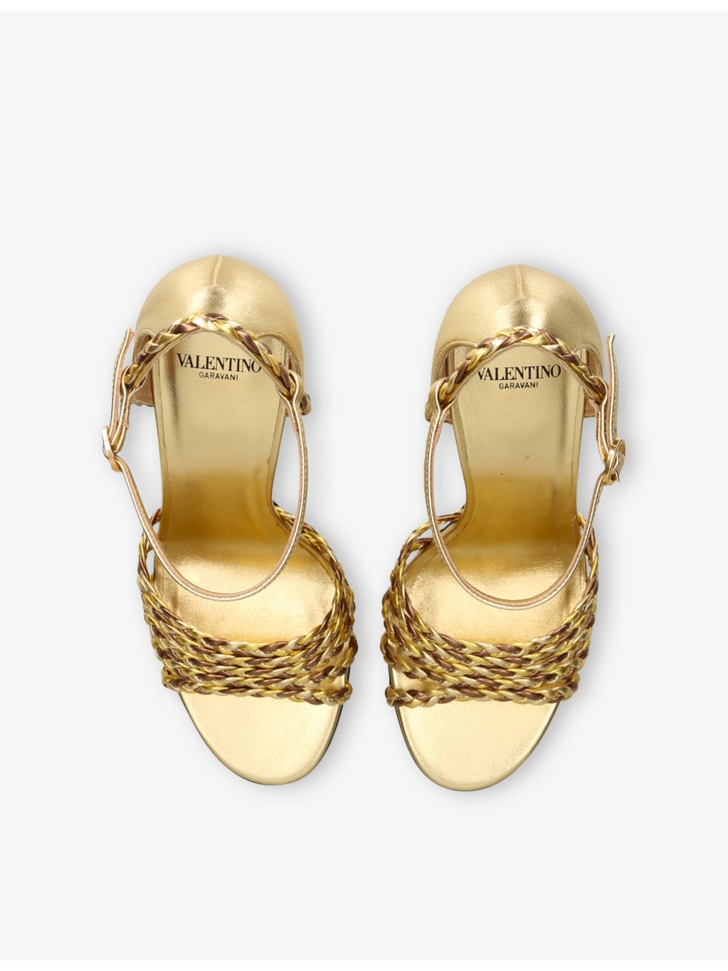 Hi Dolly 105 Metallic-Leather Heeled Sandals - 2