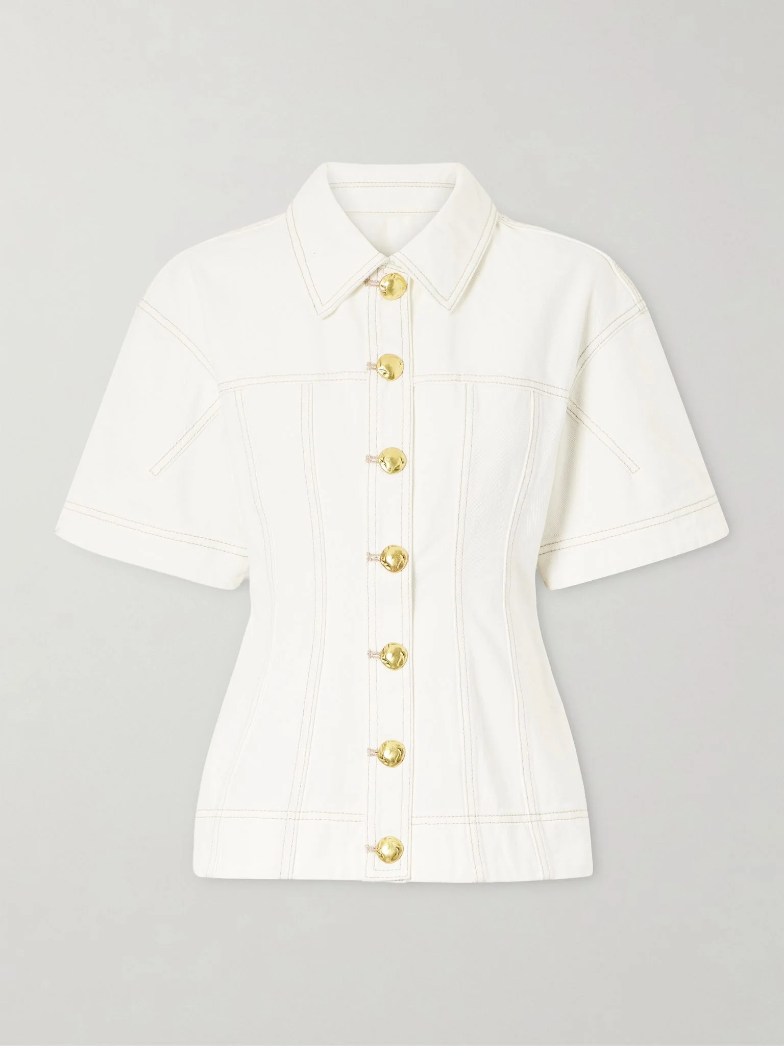 Liliana denim shirt Ivory - 1
