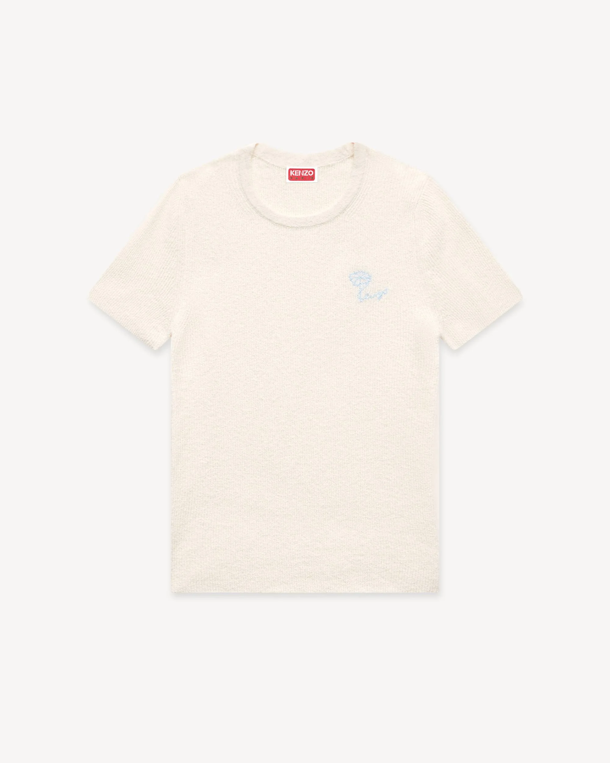 'KENZO Tulip' embroidered top in spongy cotton - 1