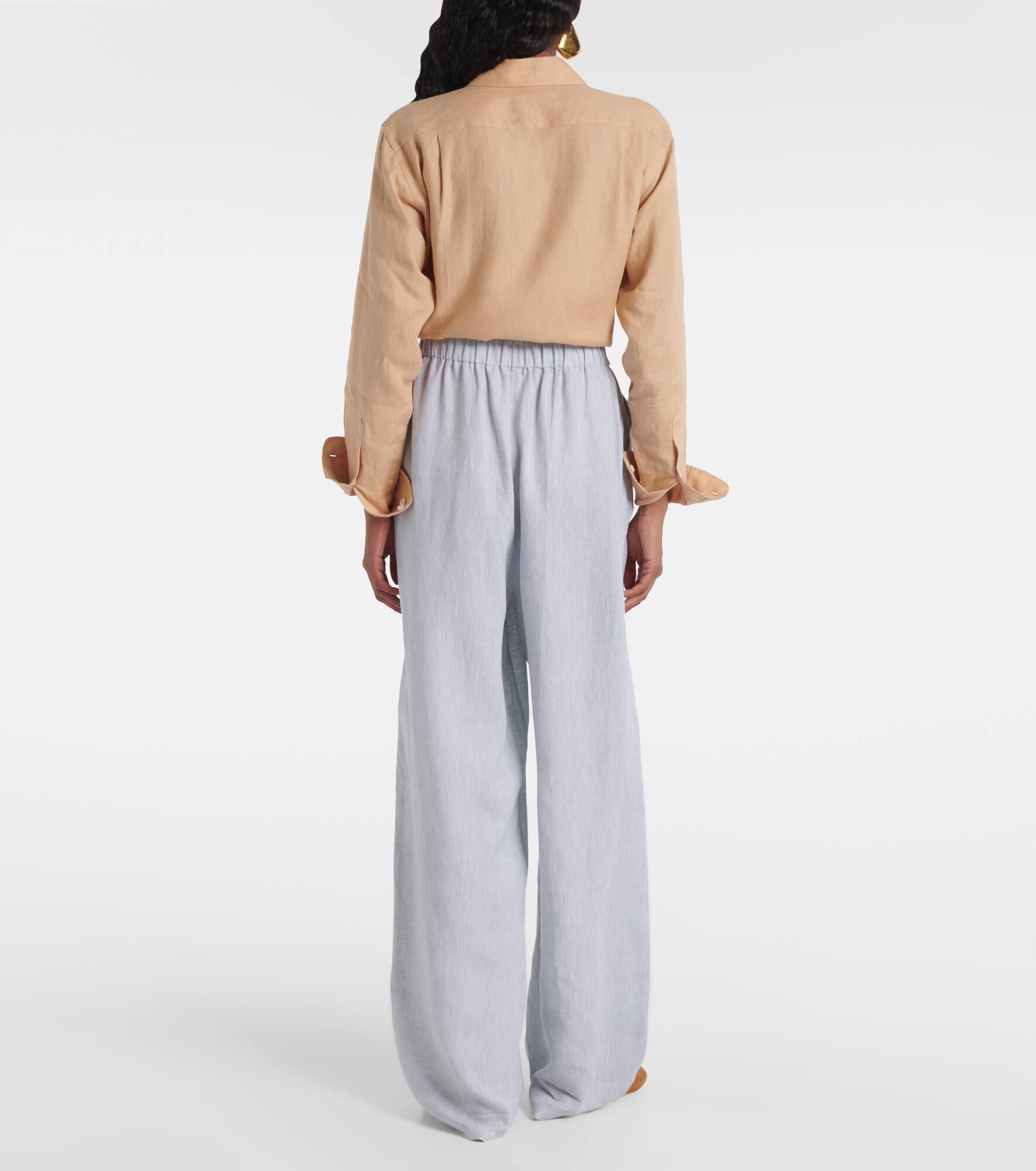 Valerio linen wide-leg pants - 3