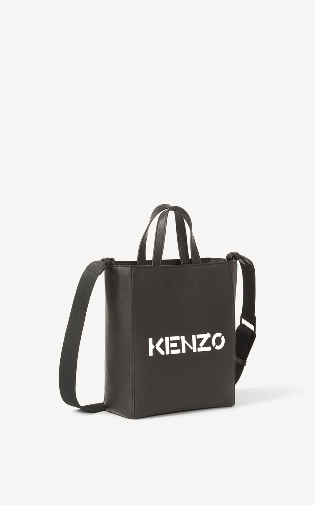 KENZO Logo leather mini Tote bag - 5