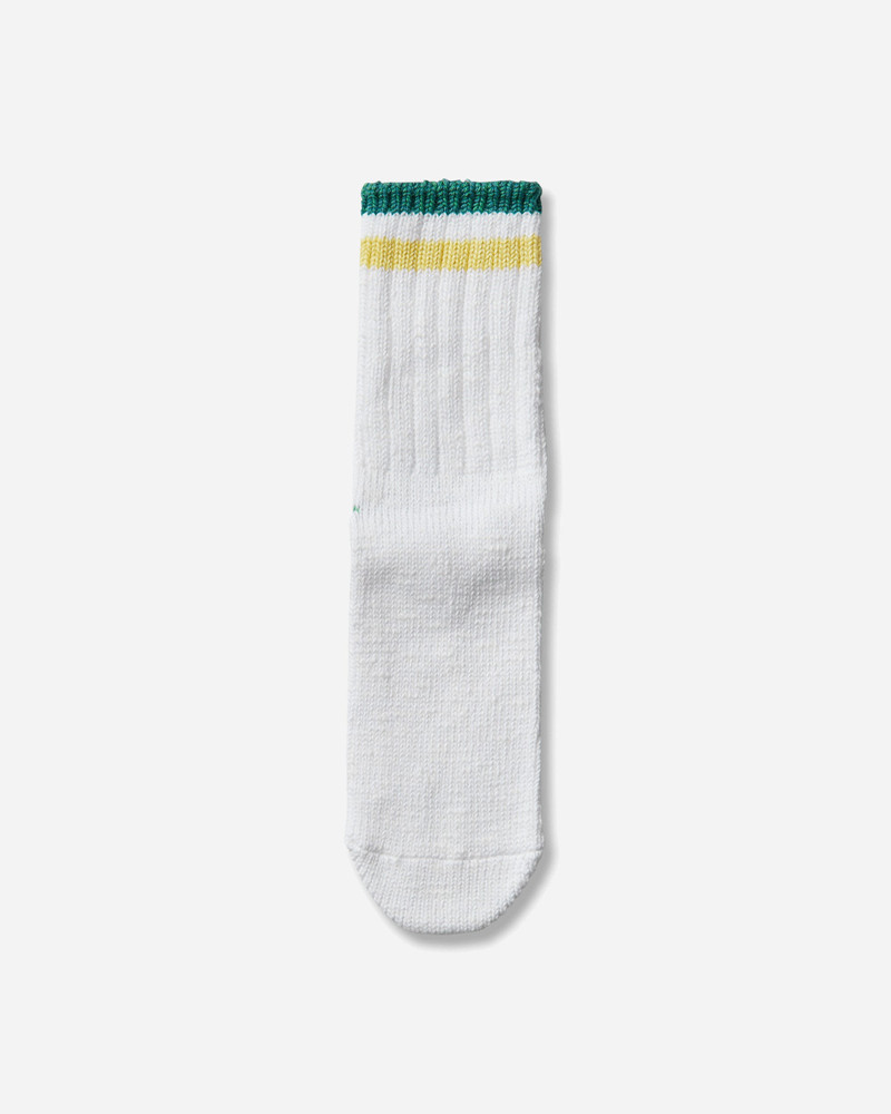 Kapital 60 Yarns Ivy Rainbowy Happy Heel-Hold Socks White / Green outlook