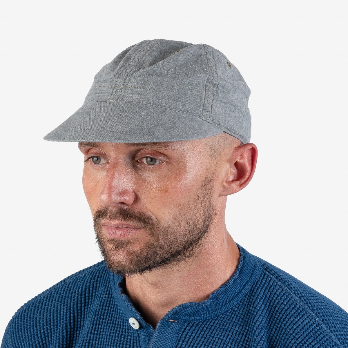 PN-0050 Papa Nui - Beach Head Cap - Sea Green Chambray - 2