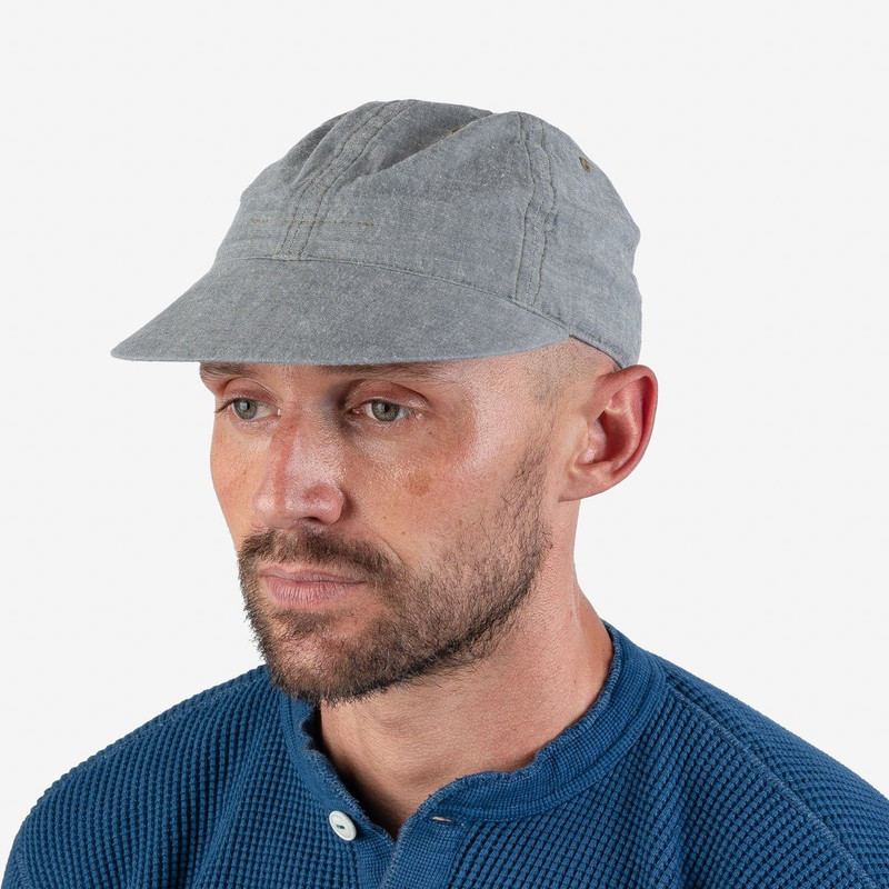 Iron Heart PN-0050 Papa Nui - Beach Head Cap - Sea Green Chambray outlook