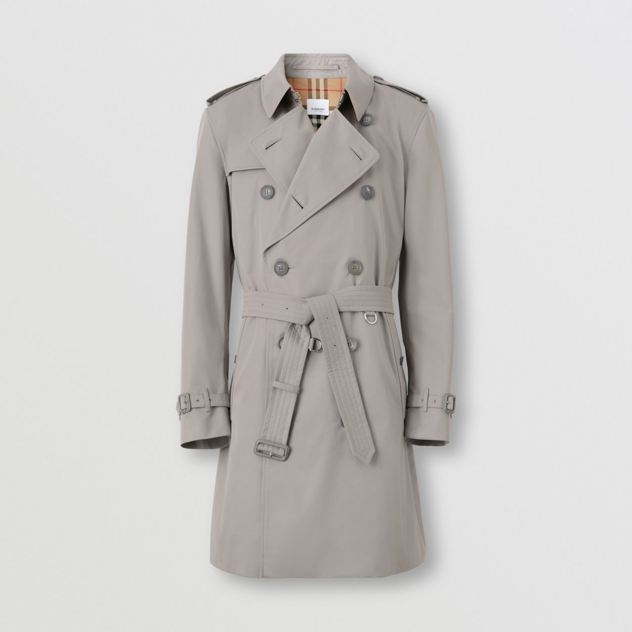 Cotton Gabardine Trench Coat - 1