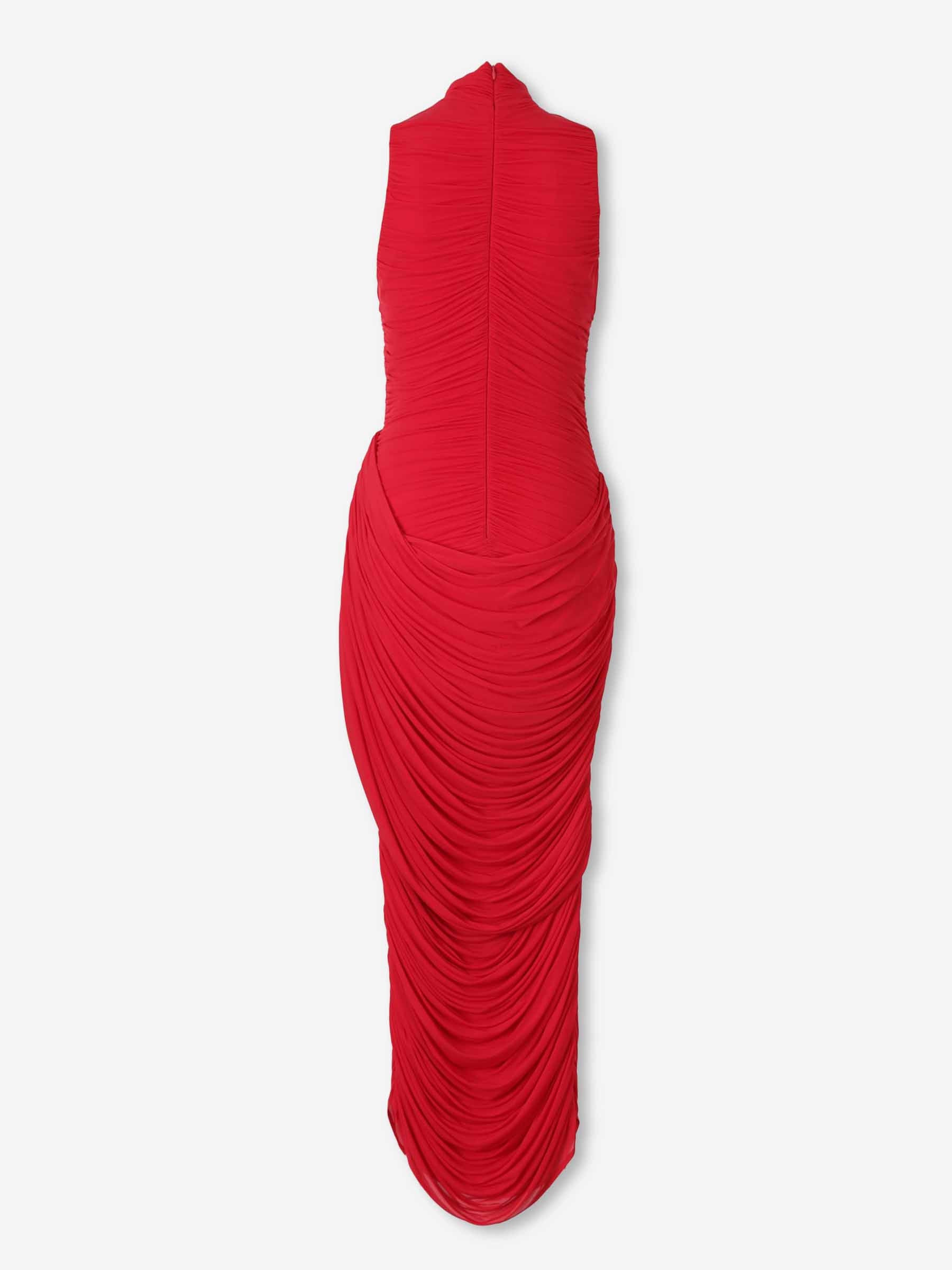 DRAPED MIDI DRESS - 2