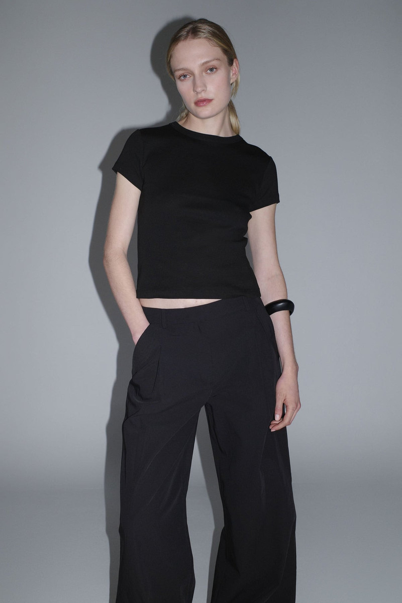 Utility Pleat Pants - Black 6