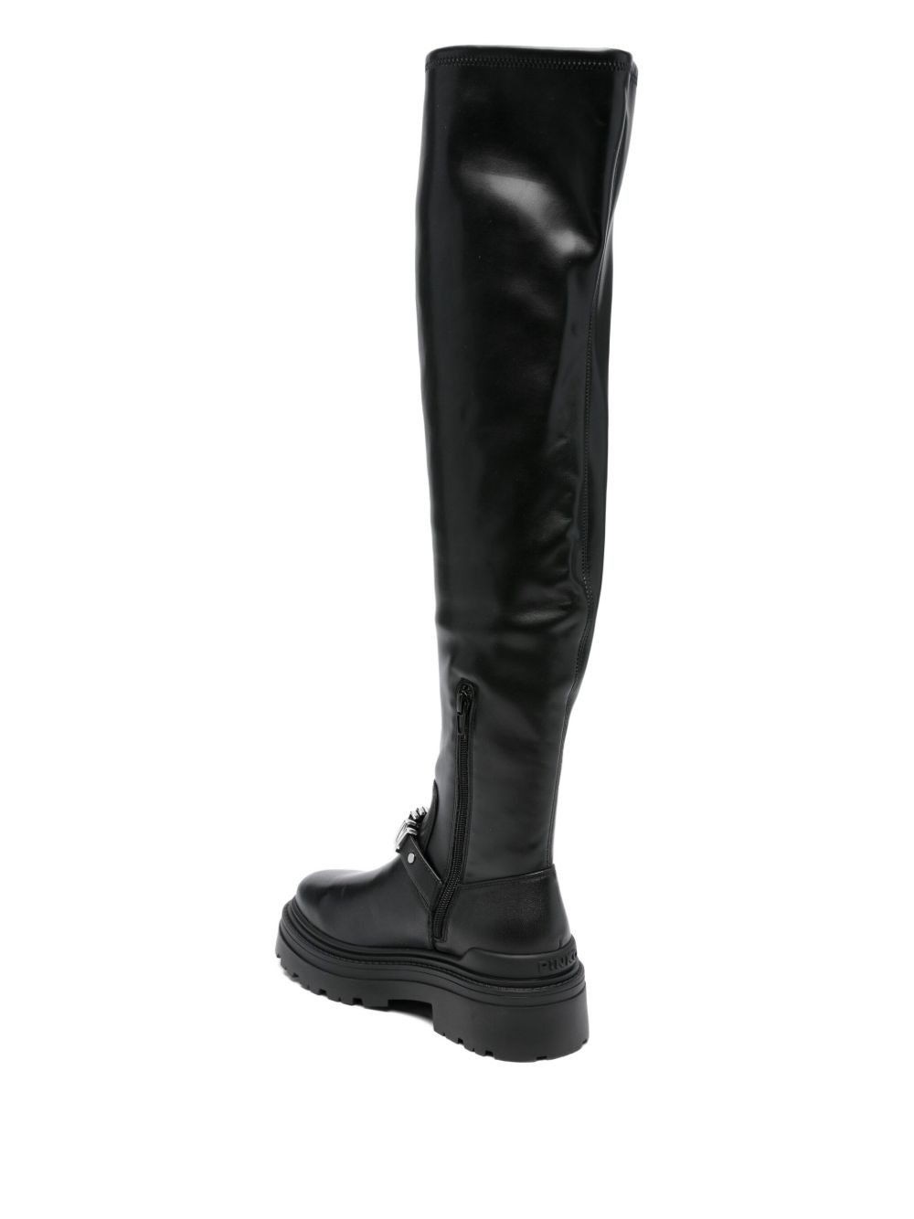 buckle-detail platform boots - 3