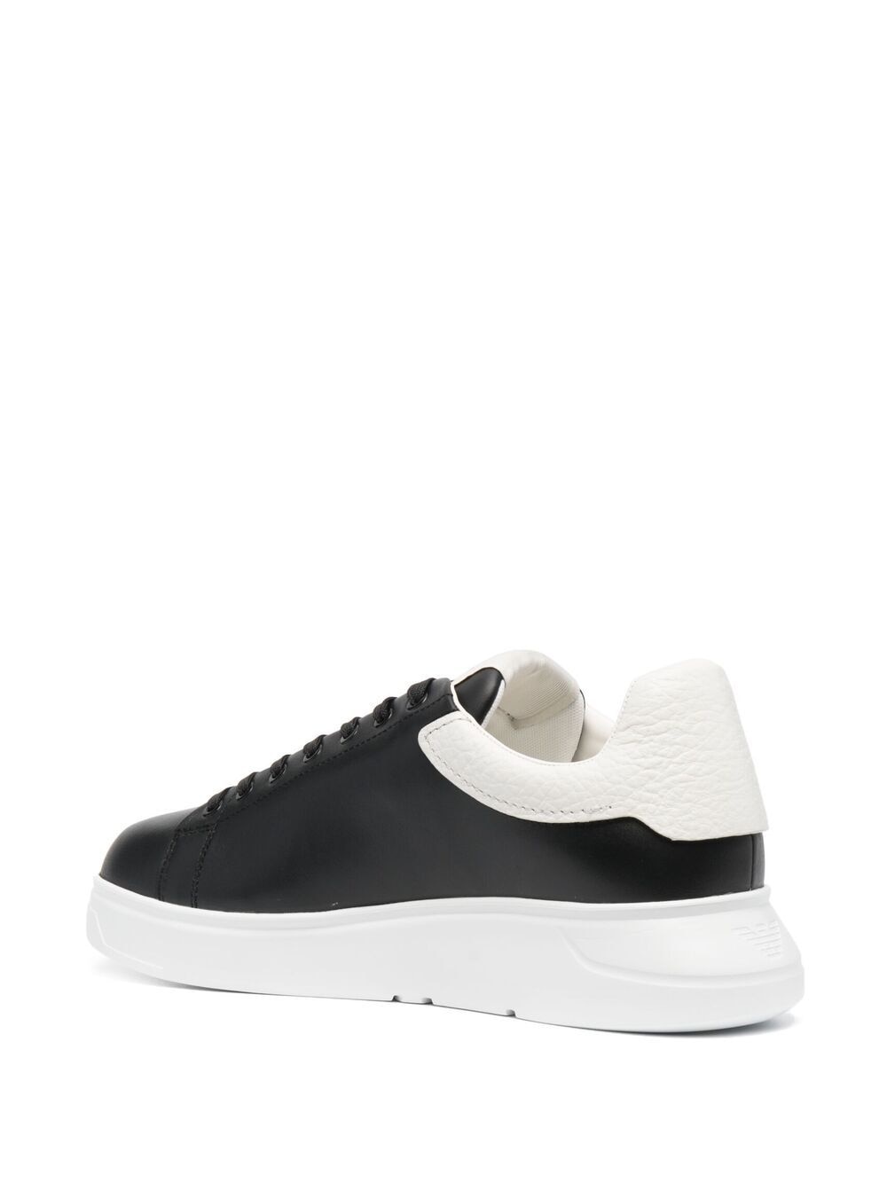 signature logo-print leather sneakers - 3