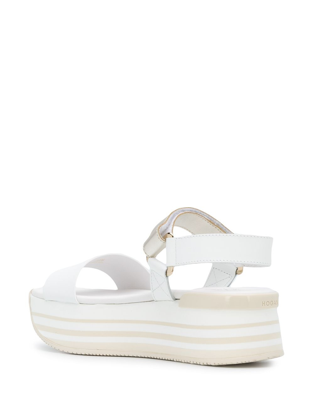 striped-platform sandals - 3
