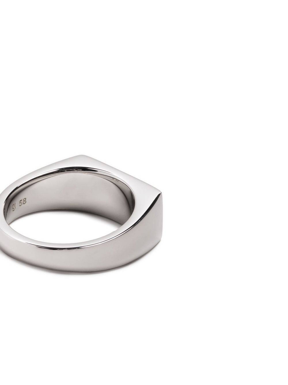 Peaky rectangle band ring - 4