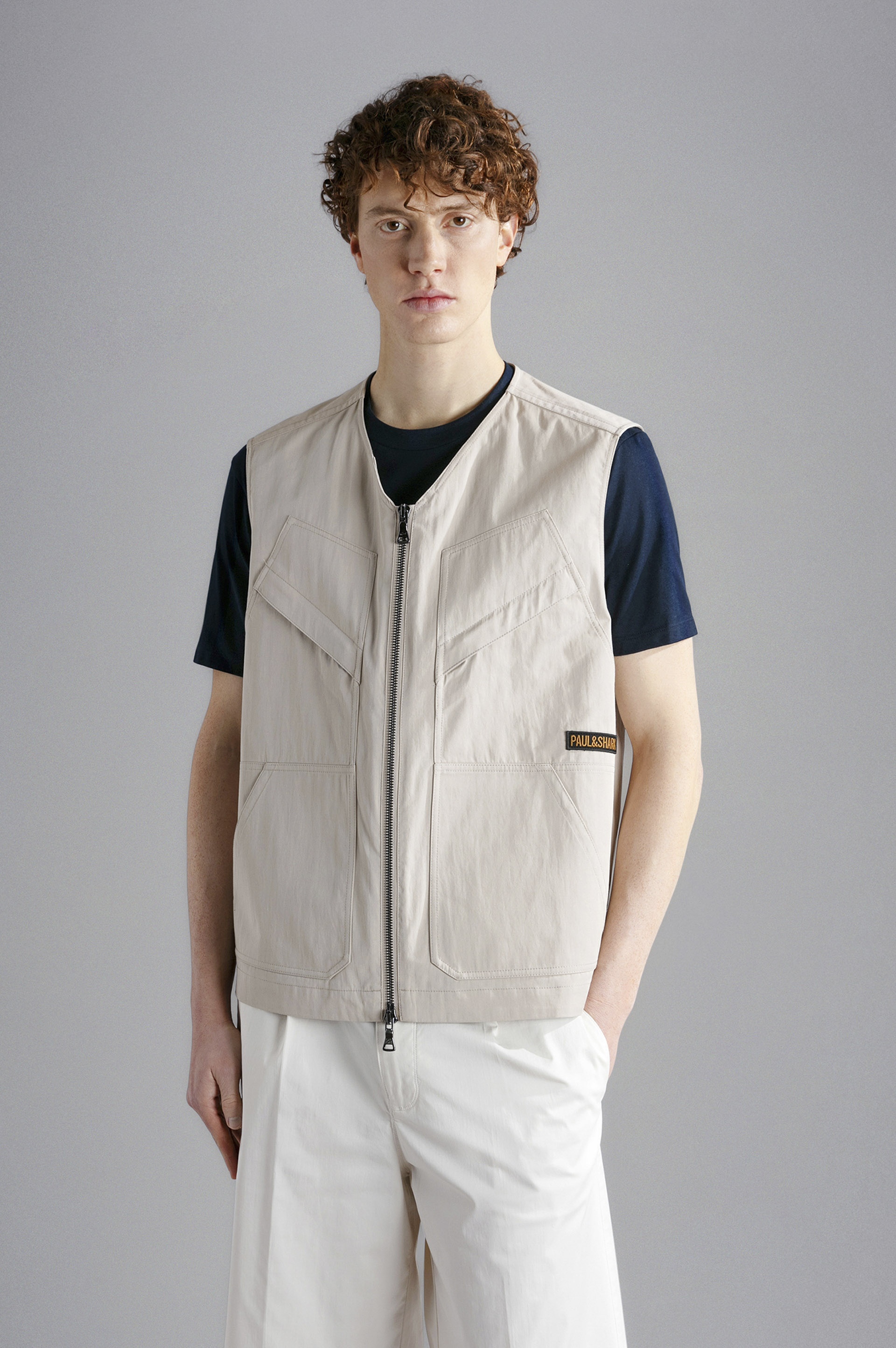 TECHNICAL COTTON GILET - 6