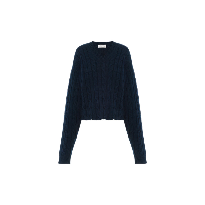 Cashmere V-neck sweater - 1