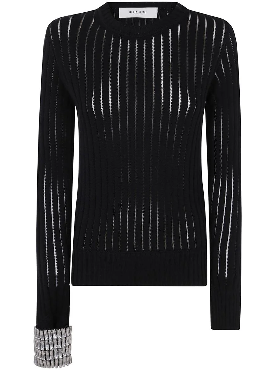 Golden Goose Journey W`S Crewneck Long Sleeves Nelly Nylon /Organic Cotton Clothing - 1