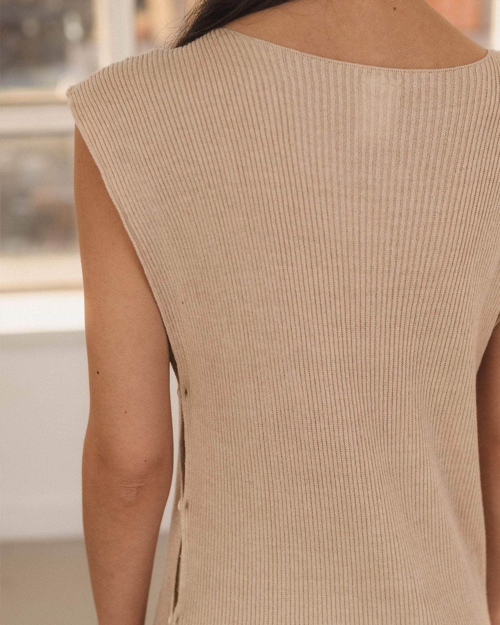 Franca Dress - Linen Cotton Rib - 4