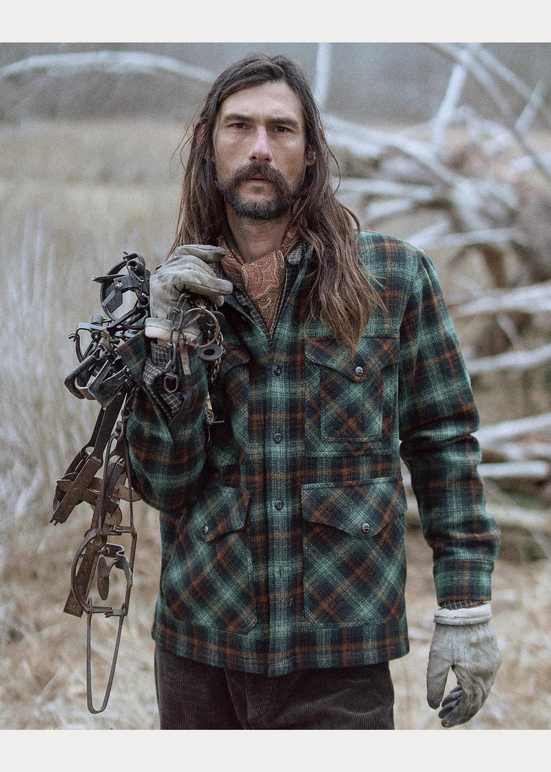 Plaid Wool Twill Overshirt 8