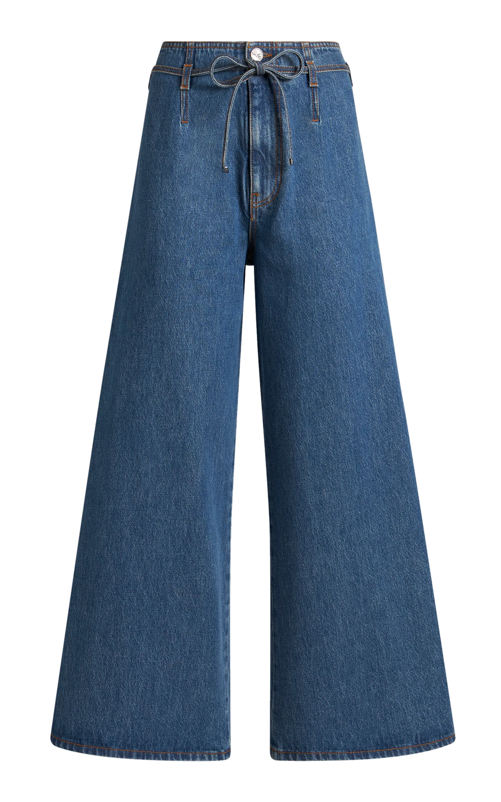 Rigid High-Rise Straight-Leg Jeans blue - 1
