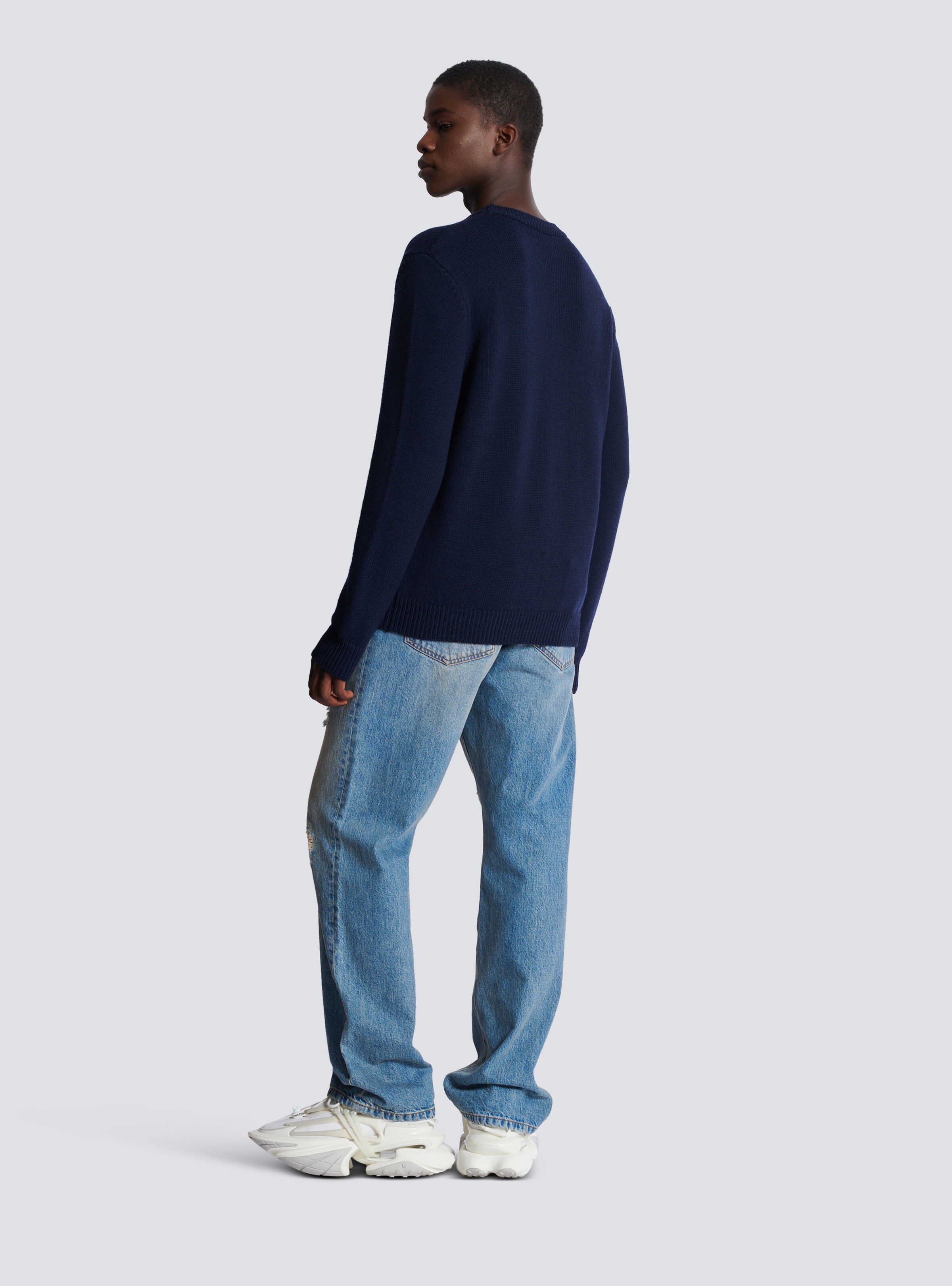 Wool Balmain Paris jumper - 4