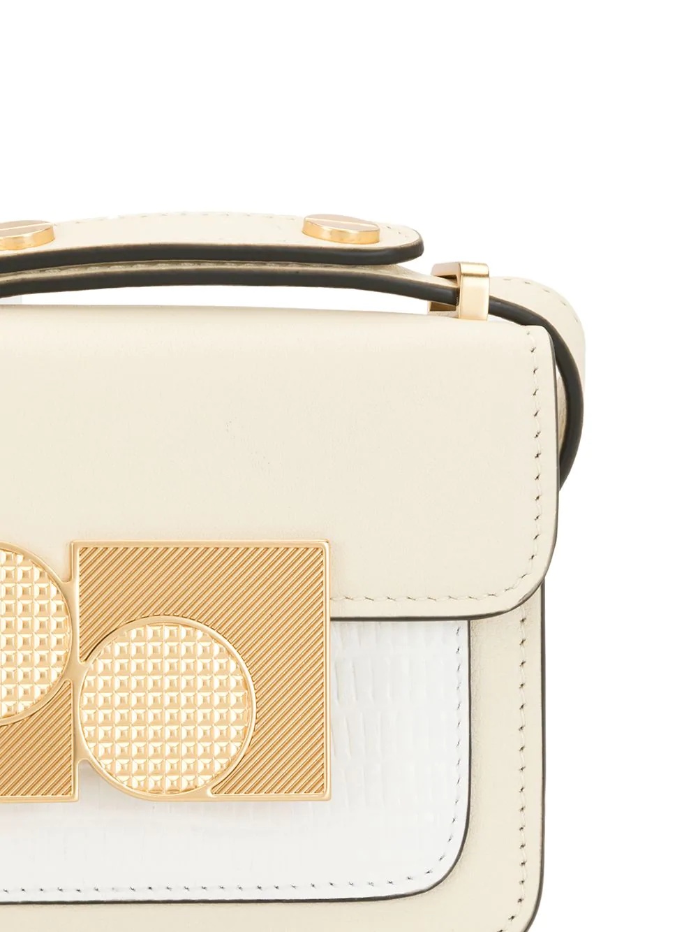 brass-embellished mini satchel - 4