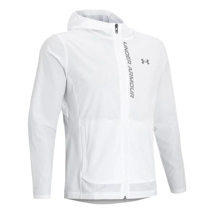 Under Armour Outrun The Storm Hooded Jacket 'White' 1376794-100 - 1