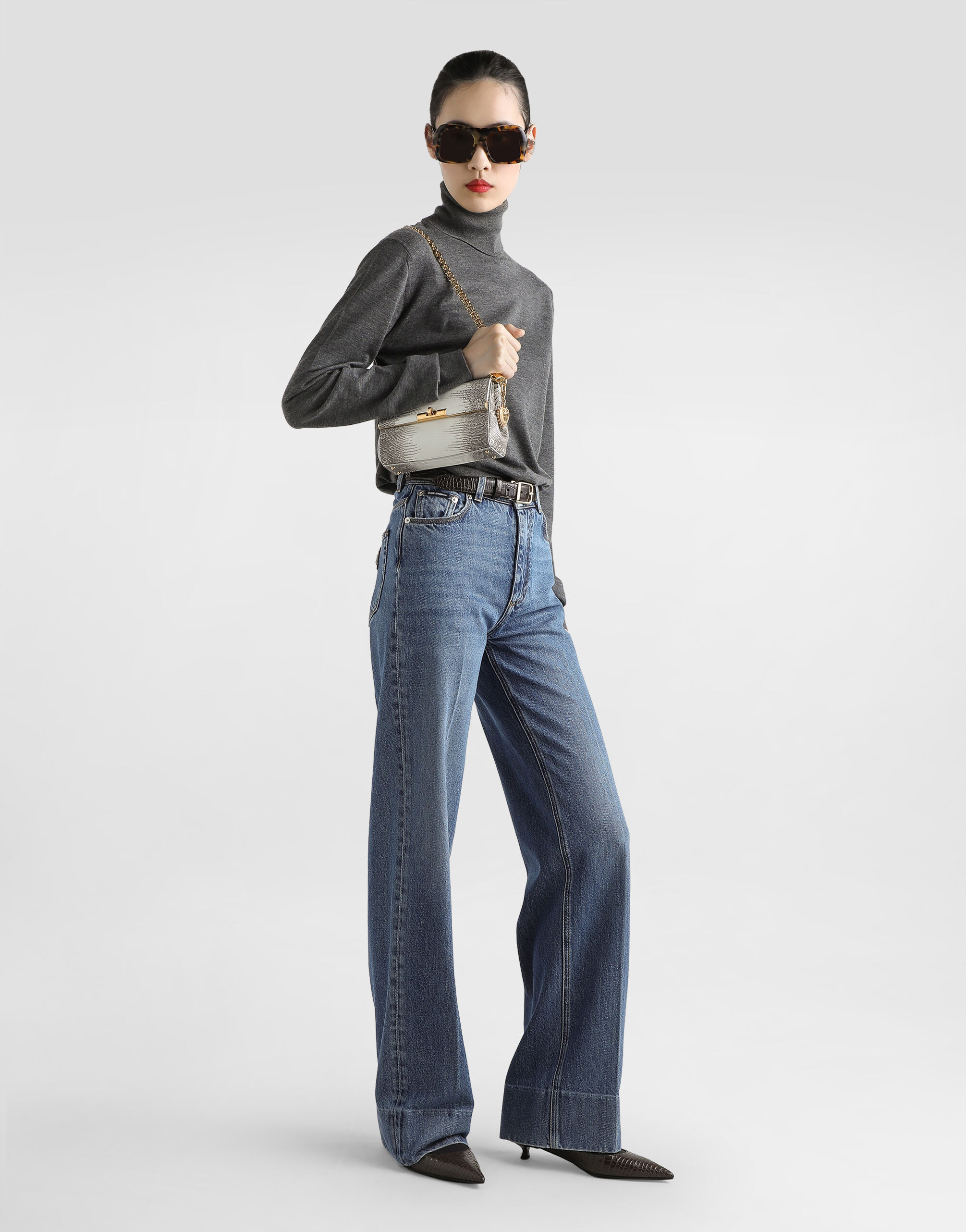 5-pocket denim trousers - 2
