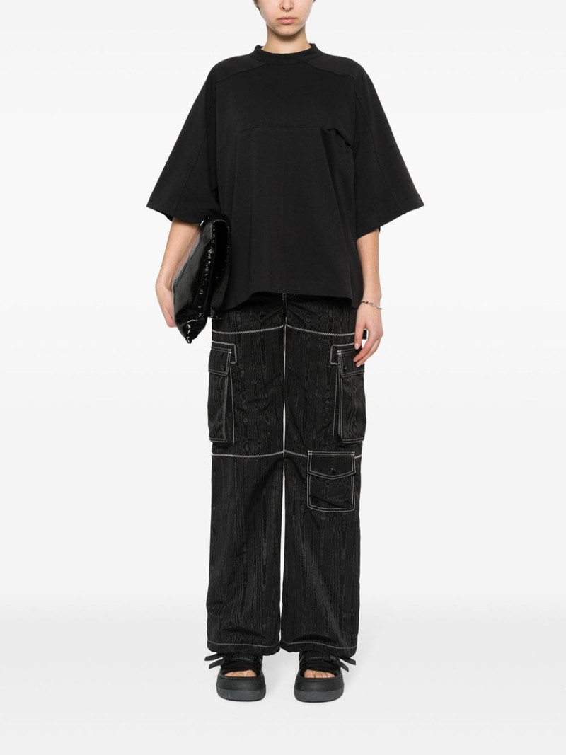 entire studios panelled organic-cotton T-shirt outlook