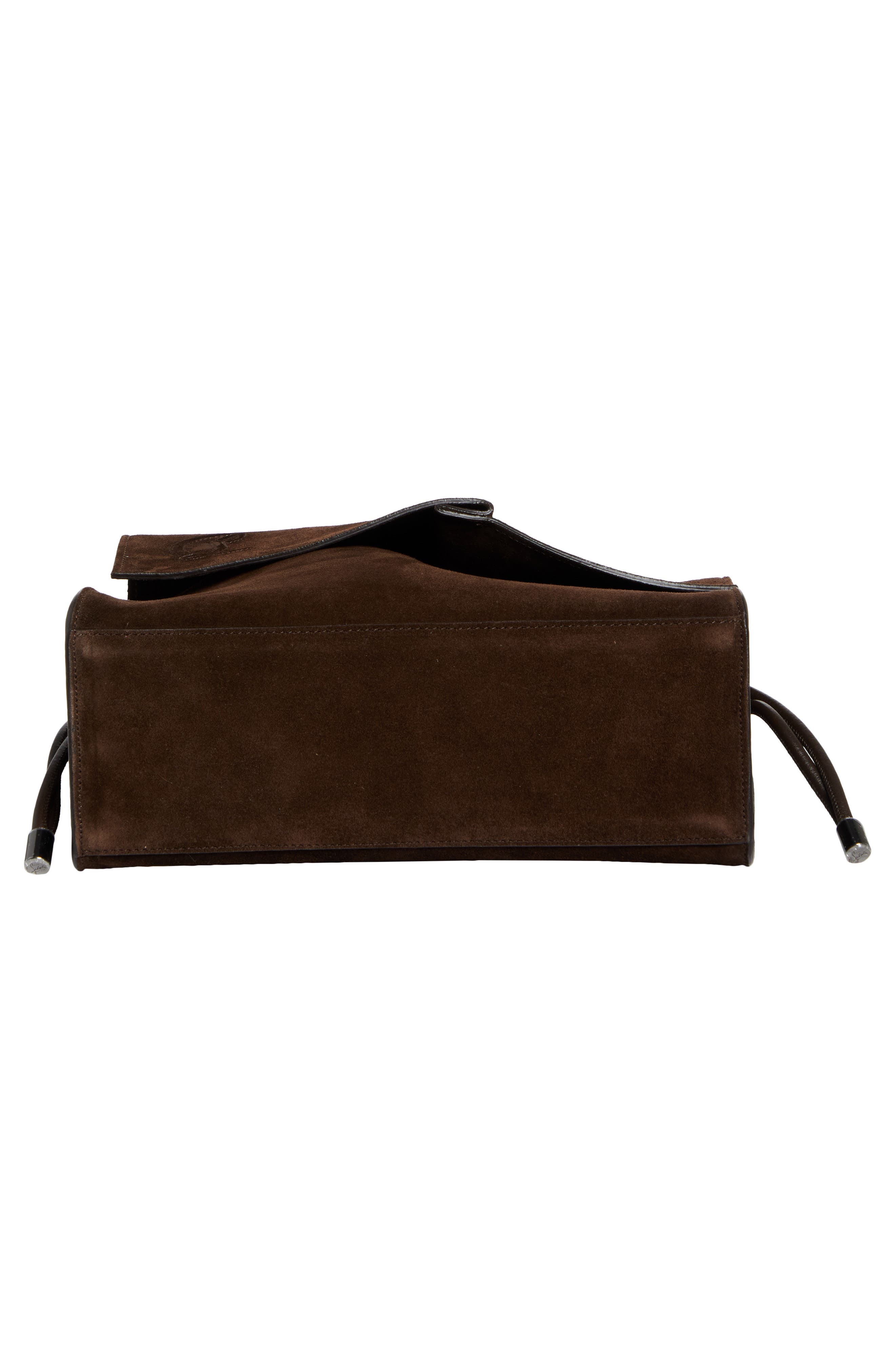 Christian Louboutin Small Baggy Suede Shoulder Bag in Cosme at Nordstrom - 7