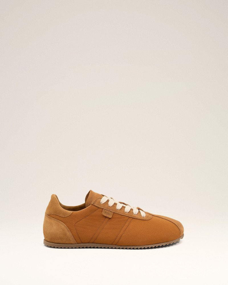 BROWN NYLON SOFT SNEAKERS 1