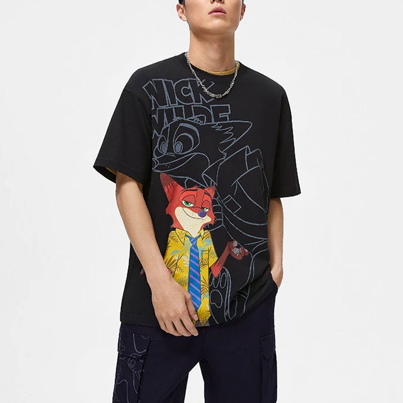 Li-Ning x Disney Zootopia Graphic T-shirt 'Black' AHST271-1 - 3