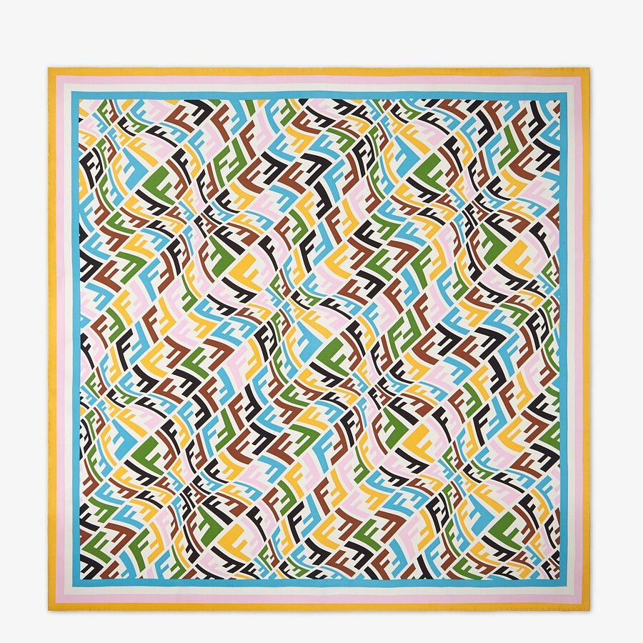Multicolor twill foulard - 1