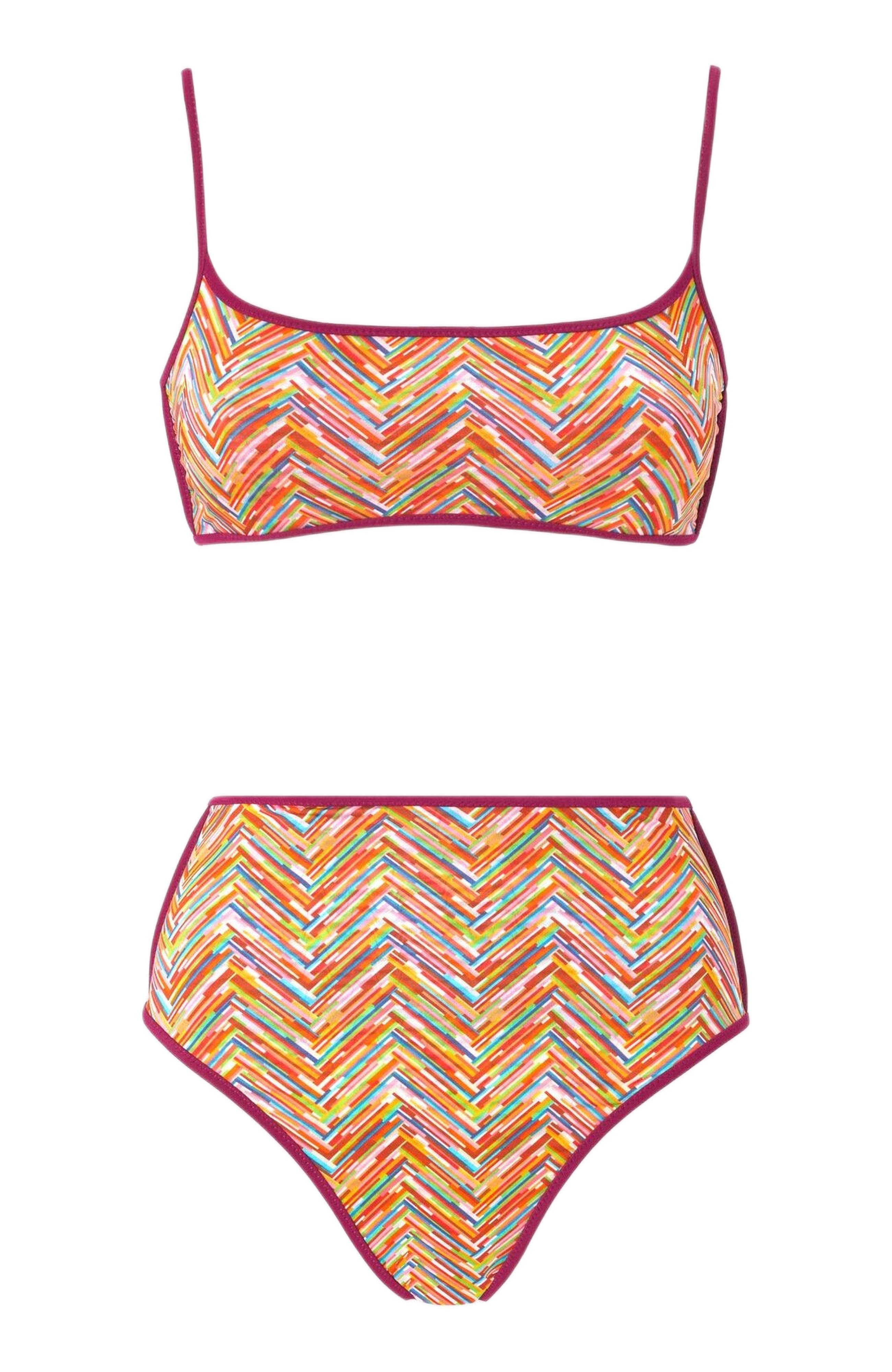 Missoni Reversible Bikini With Print And High Bottom in Multicoloured at Nordstrom - 2