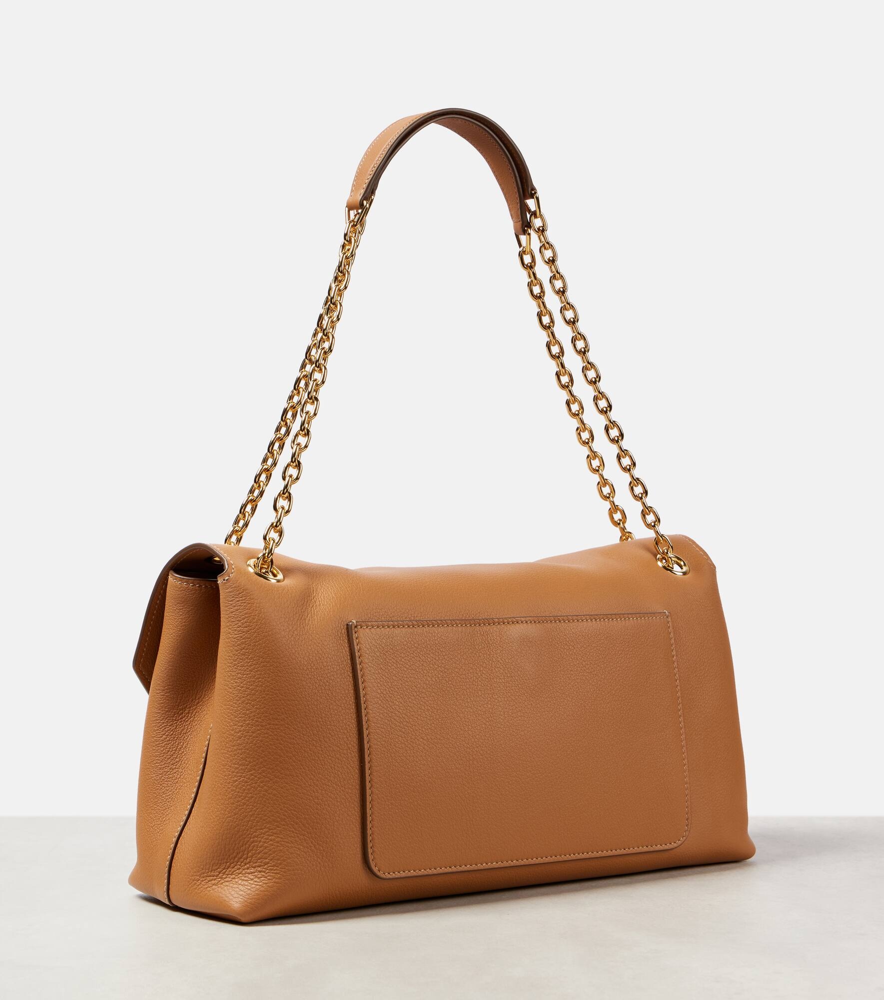 Medium leather shoulder bag - 4