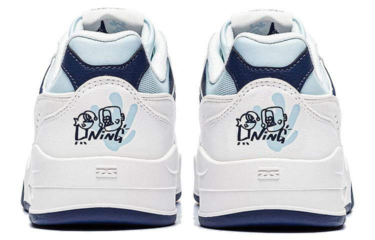 (WMNS) Li-Ning Moon White 'White Ocean Blue' AGCS252-16 - 4