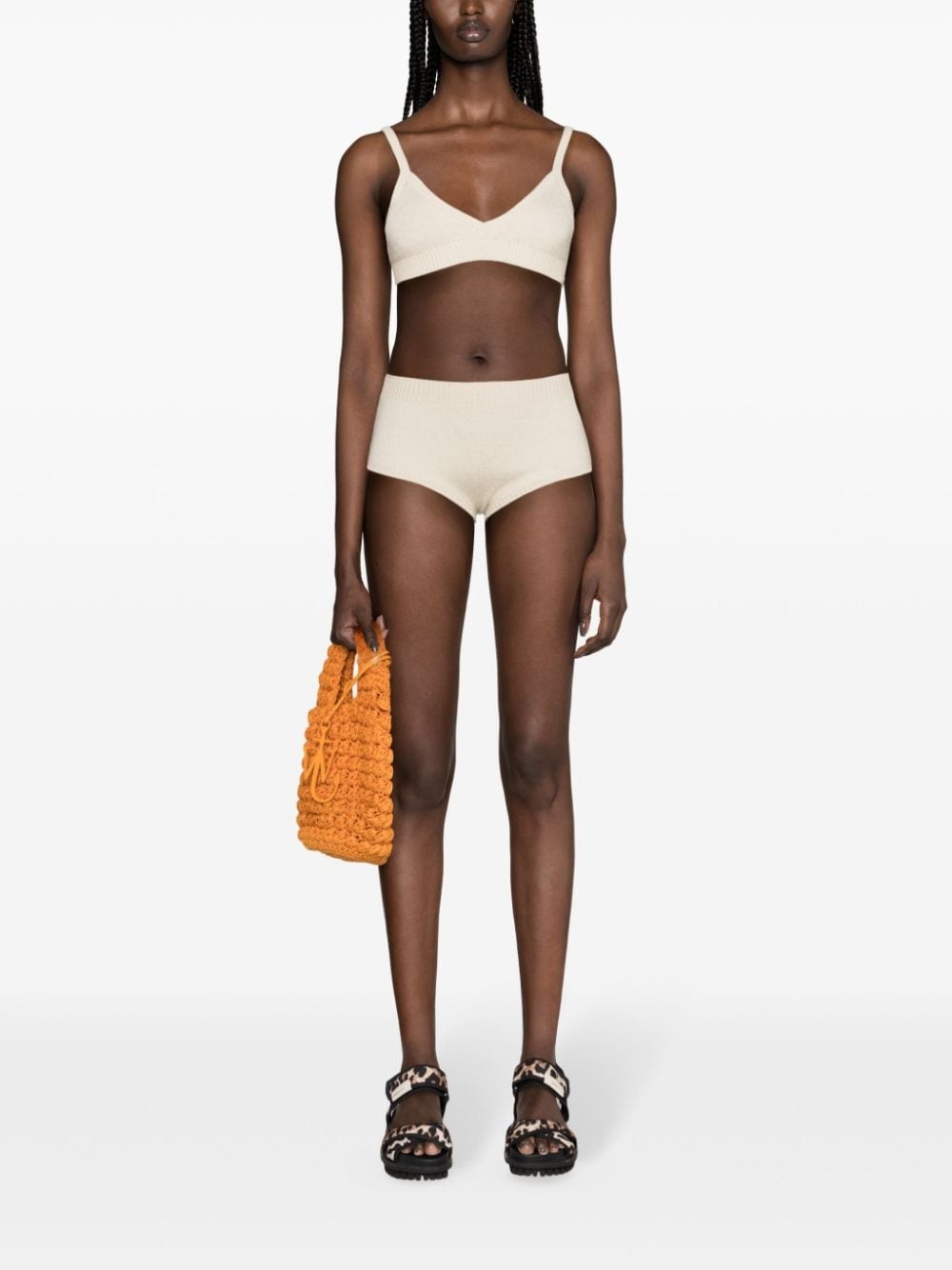 Finest high-waist ribbed shorts - 2