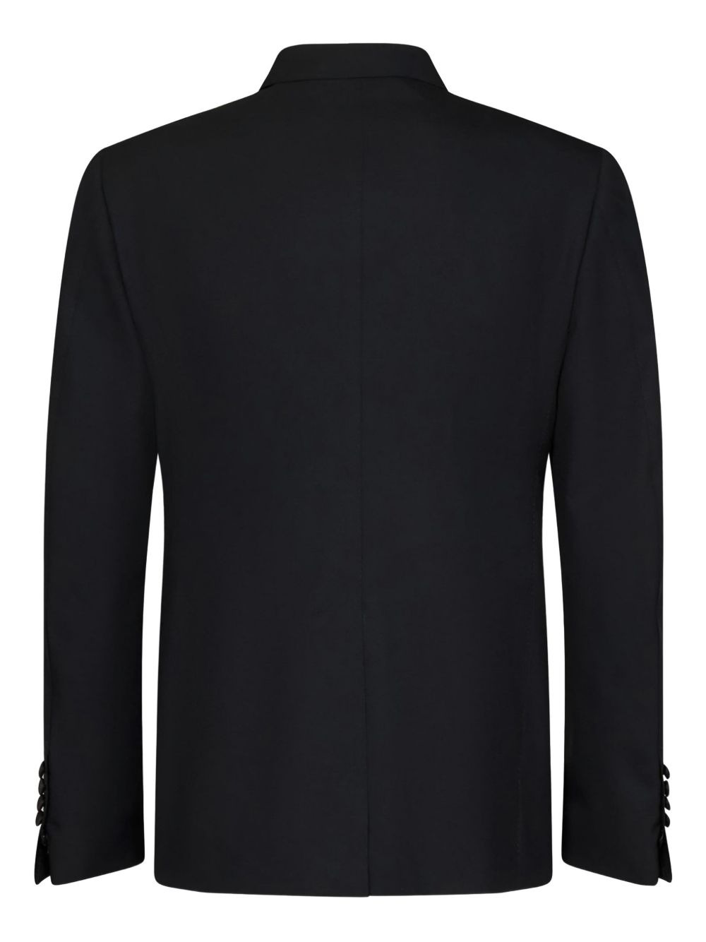 silk-lapel single-breasted wool jacket - 2