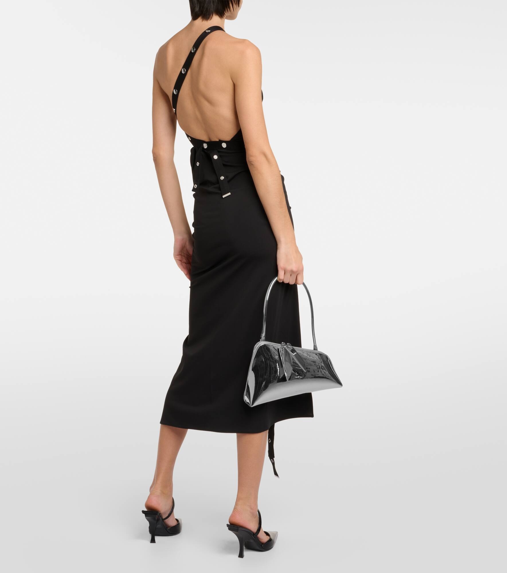 Embellished jersey midi dress - 3