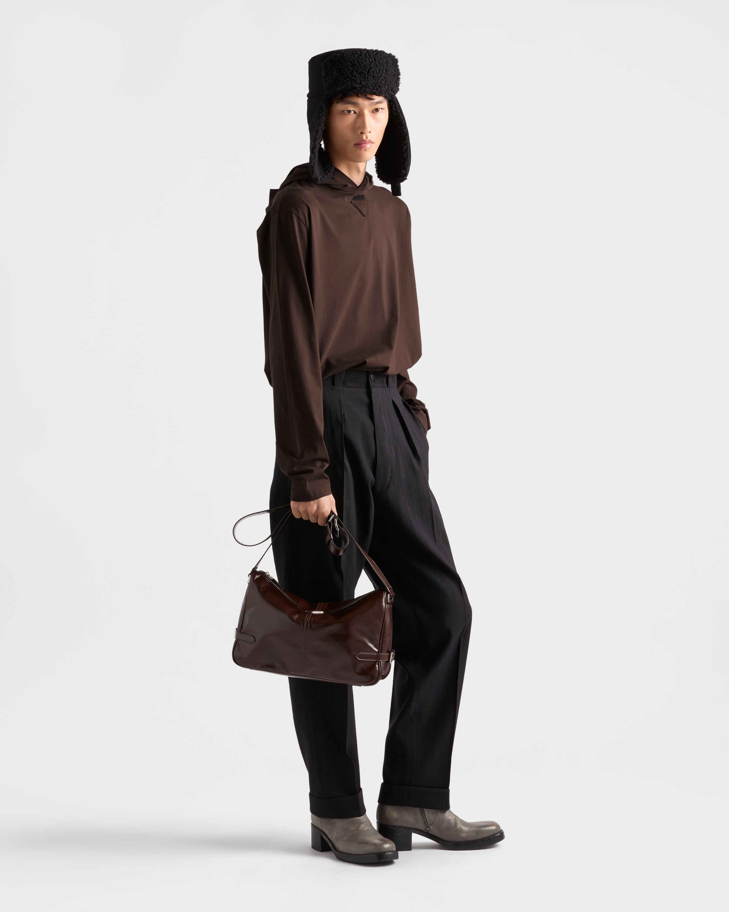 Long-sleeved cotton hoodie T-shirt - 2