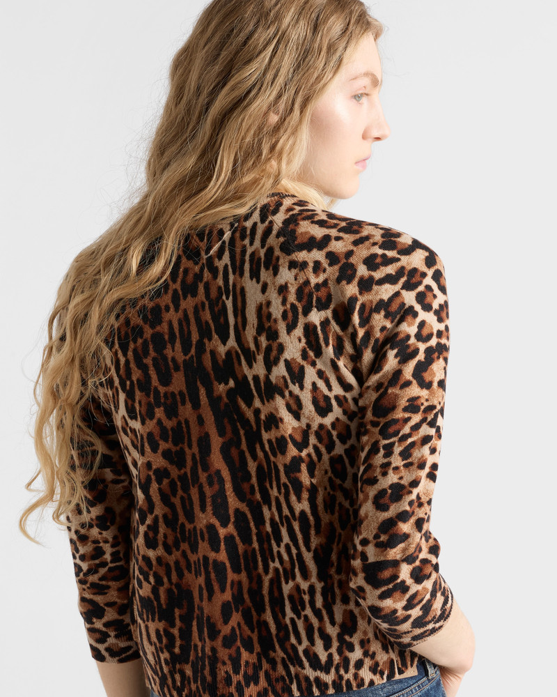 Printed cashmere cardigan 6