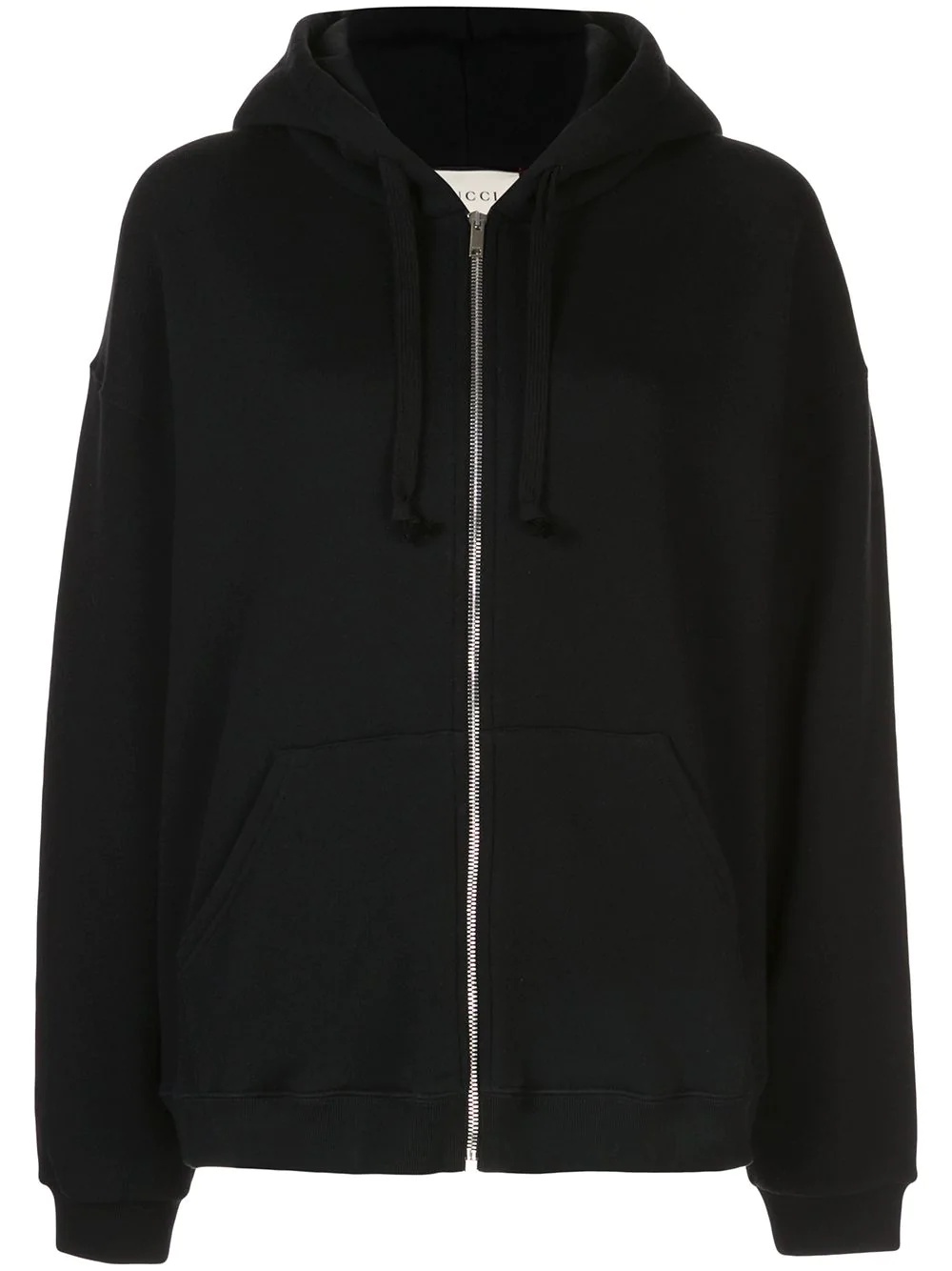 logo-print zip-up hoodie - 1