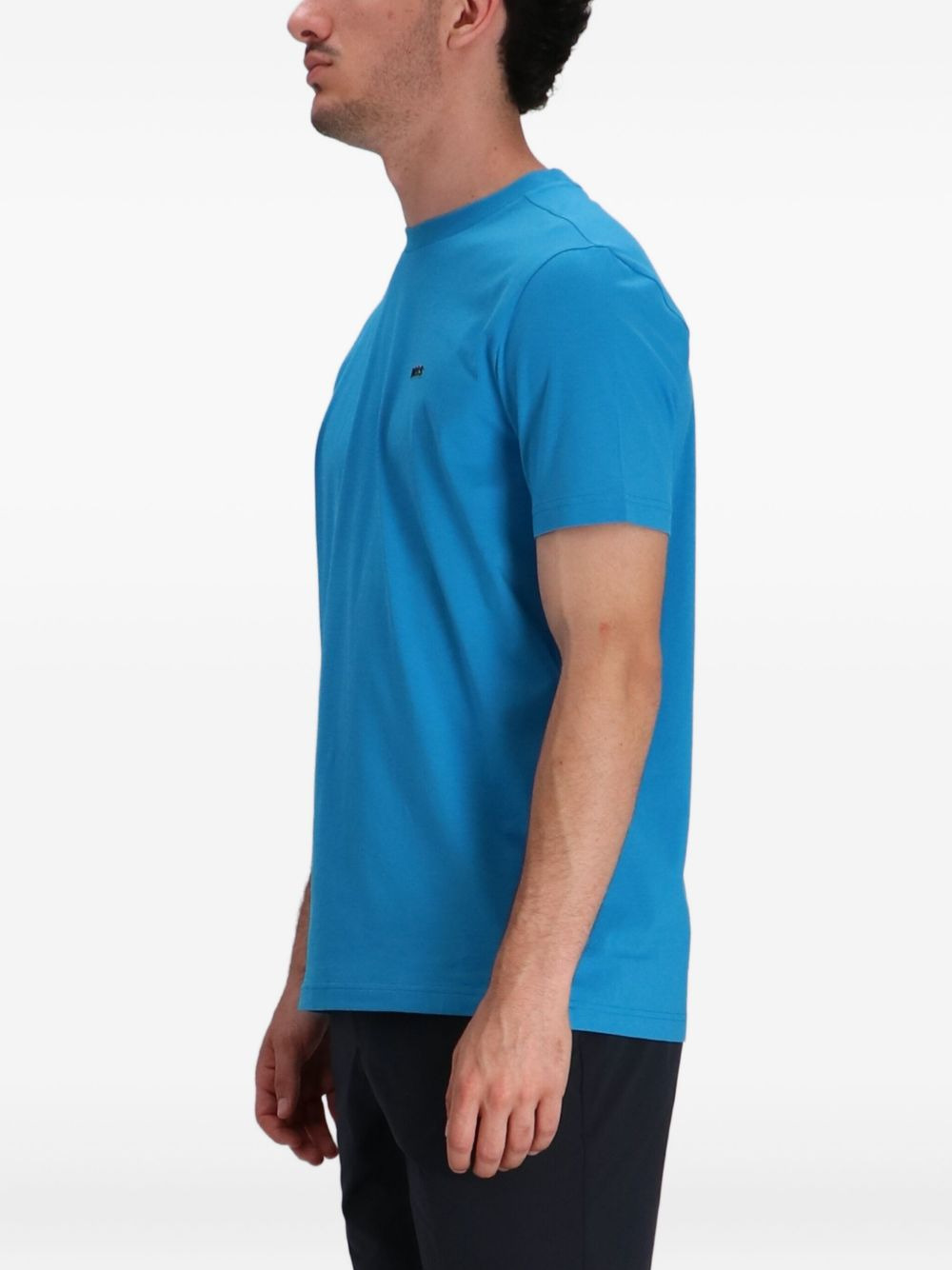 logo-embroidered crew-neck T-shirt - 3