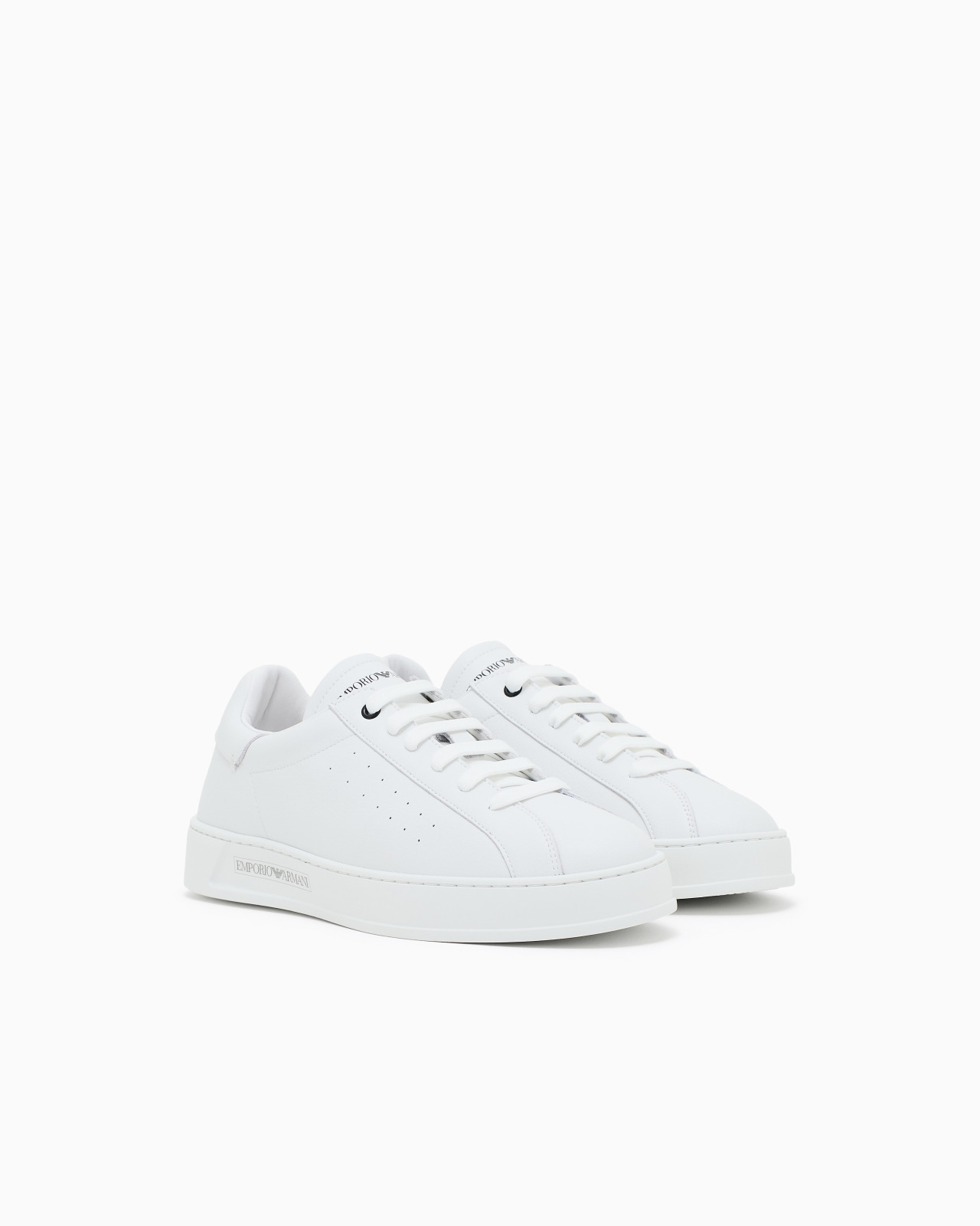 LEATHER SNEAKERS WITH LOGO - 2
