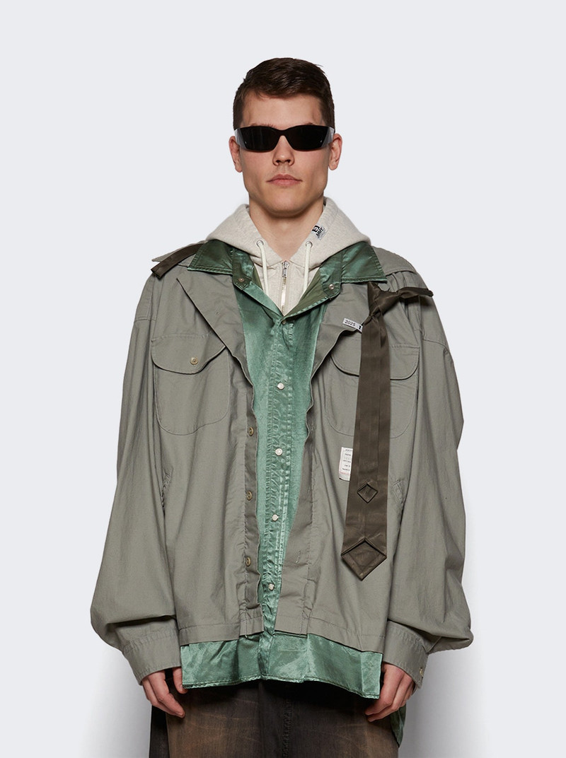 Maison MIHARAYASUHIRO Triple Layered Shirts Khaki outlook