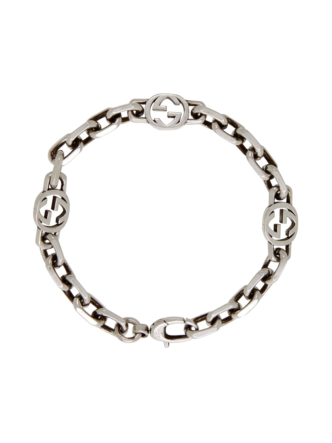 Silver Interlocking G Bracelet - 2